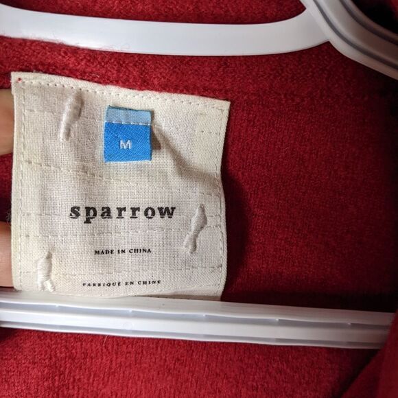 ANTHROPOLOGIE Sparrow Clancey Toggle Jacket Fringe Medium @B3 - Picture 3 of 14